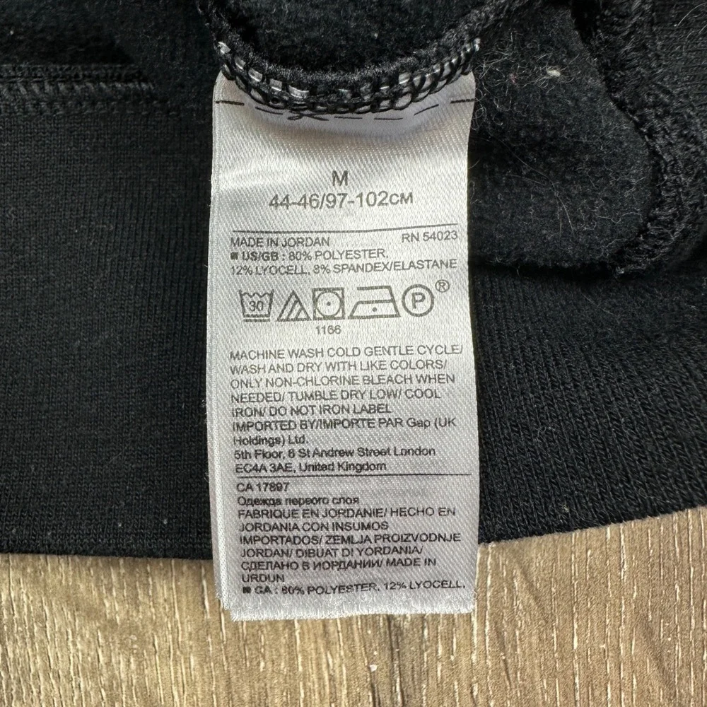 Banana Republic Polartec Hoodie Mens Medium Charcoal Gray Fleece Pullover Warm